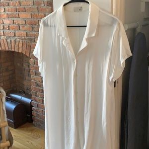 Aritzia wilfred free button down dress